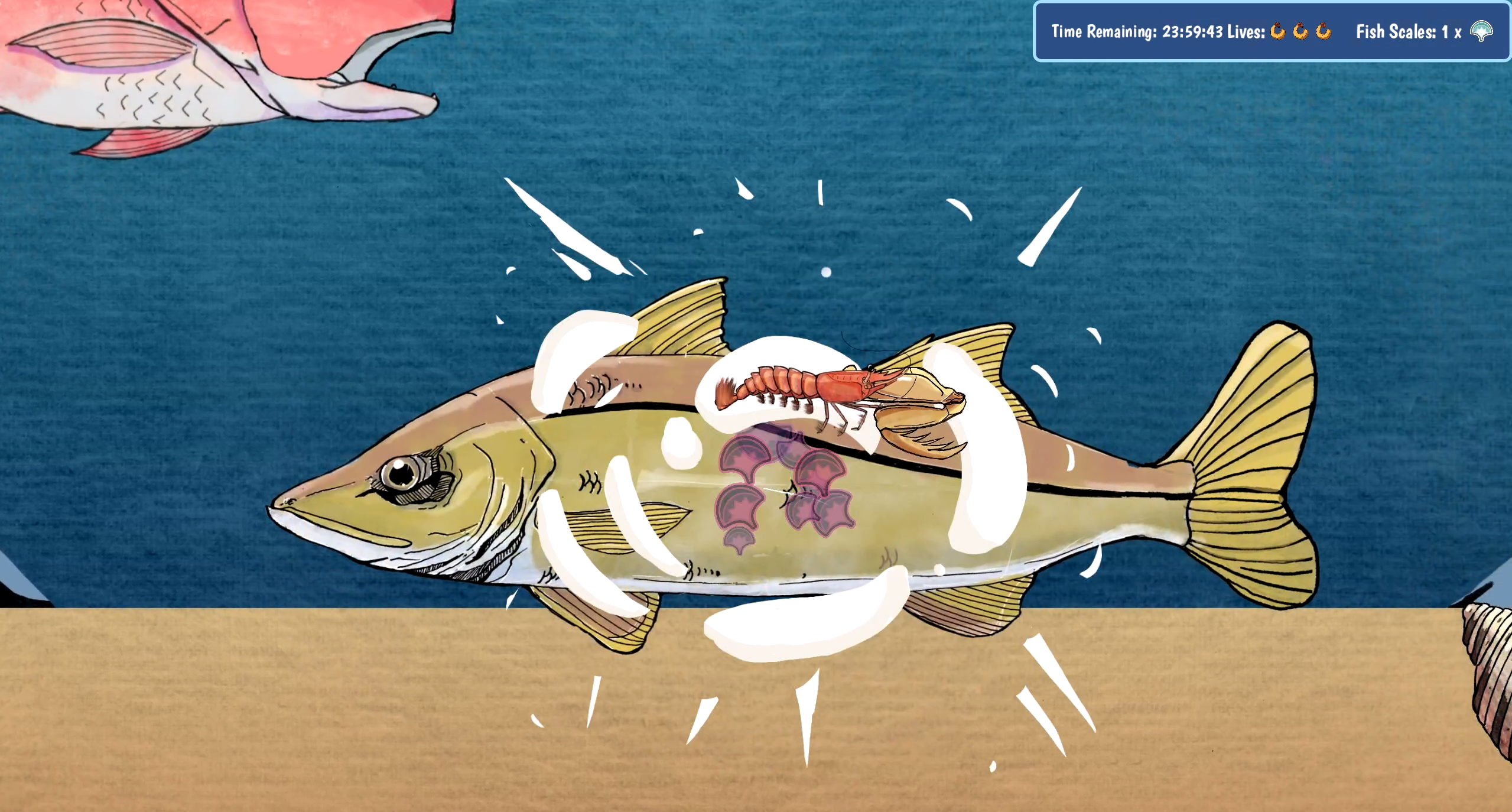 Shrimp Escape Gameplay Action